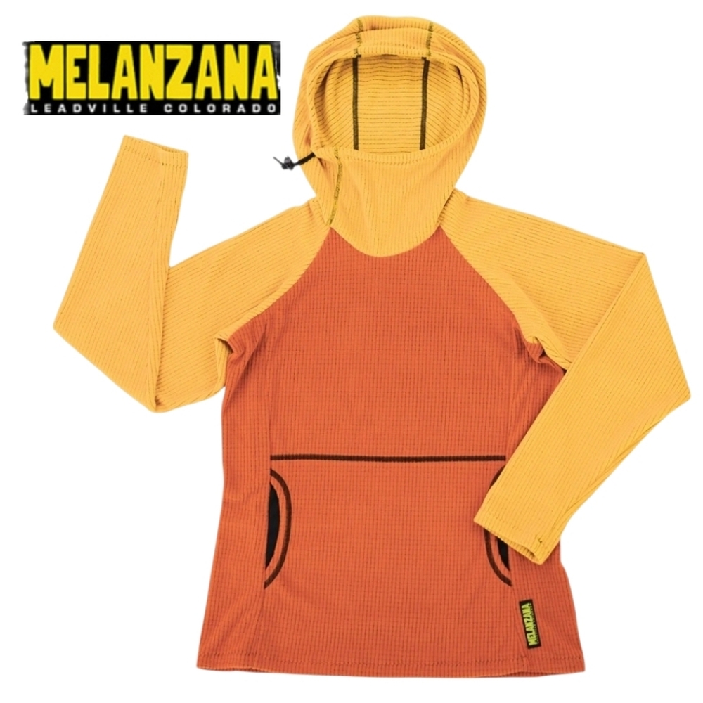 MELANZANA MICRO GRID HOODIE V2 Men's Large SUNFLOWER AND PUMKIN